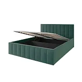 Мягкая кровать Лана 1,8 с подъемным механизмом (зеленый велюр)