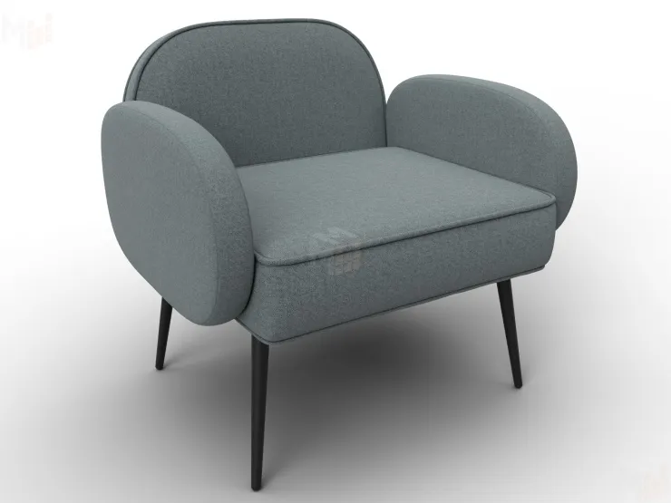 Кресло Лига-086 ( Амур 07 серый )