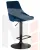 Стул барный DOBRIN JOSEPH BLACK (синий велюр (MJ9-117))