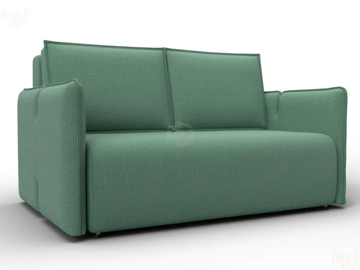 Диван прямой Лига-117 ( Амур 11 зеленый )
