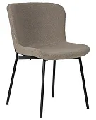 Стул обеденный DOBRIN MILO (черные ножки, бежевый букле (UF992-04))