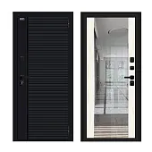 Входная металлическая дверь Лайнер-3 Total Black/Nordic Oak Входная металлическая дверь Лайнер-3 Total Black/Nordic Oak