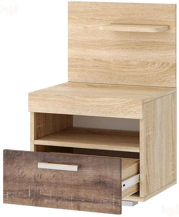 Тумба прикроватная ТС-450 СОНАТА Дуб Сонома-Сакраменто