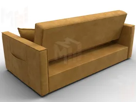 Диван прямой Лига-104 (160) ( BRUT 10 желтый )