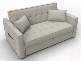 Диван прямой Лига-104 (140) ( Амур 02 бежевый )