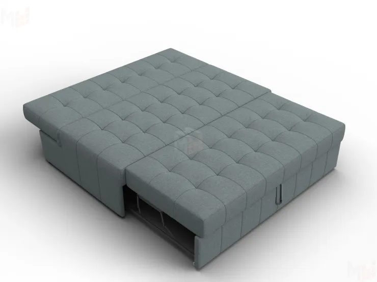 Диван прямой Лига-107 (140) ( Амур 07 серый )