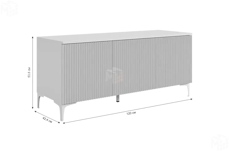 Тумба Зефир  115.01 белое дерево/пудра розовая (эмаль)