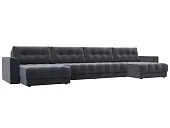 Диван П-образный с декором Лига-049 НПБ Лонг