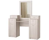 Стол косметический ОКТАВА с зеркалом (ясень анкор светлый)