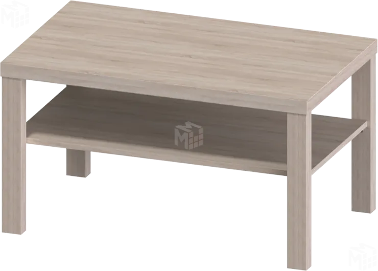 S00807 Энкель 82 журнальный cтол 82x50x45, дуб беленый