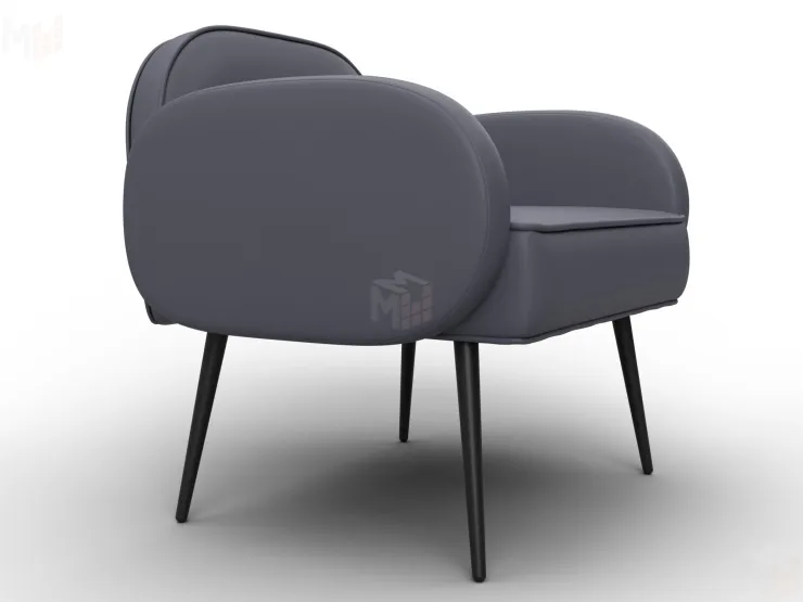 Кресло Лига-086 ( экокожа GRIFON 15 серый )