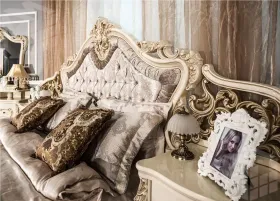 Кровать Джоконда 160х200 см крем глянец