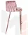 Стул барный DOBRIN EMMA ROSE GOLD (розовый велюр (VF-10))