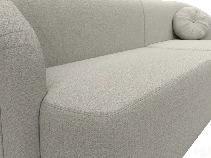 Диван прямой Лига-027 угол правый ( Амур бежевый )