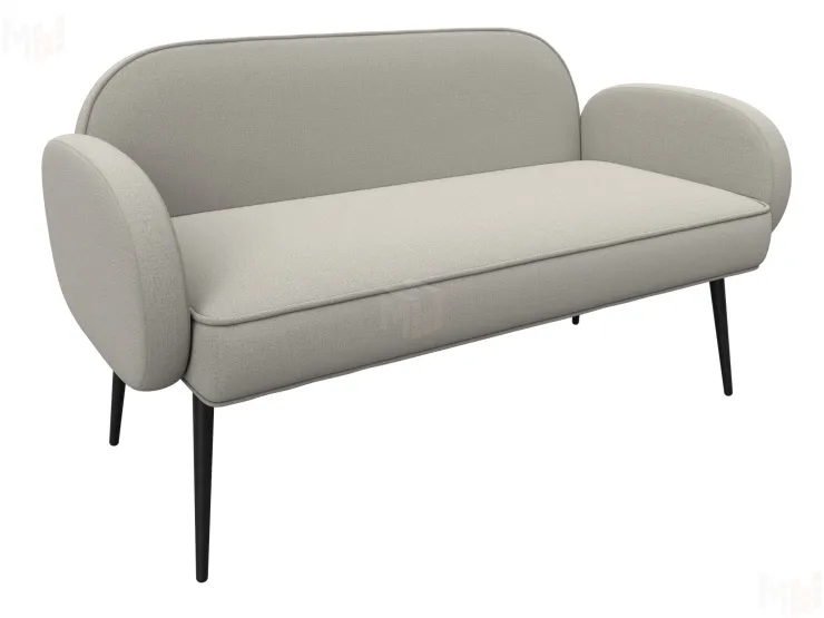 Диван прямой Лига-086 ( Амур 02 бежевый )