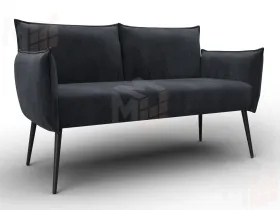 Диван прямой Лига-083 ( велюр TOWER 11 темно-серый )