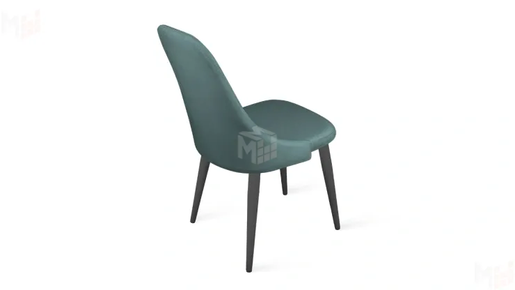 Стул Франк (конус) исп. 2 - ДП2-30 Графит/Микровелюр Madera Aquamarine (аквамарин)