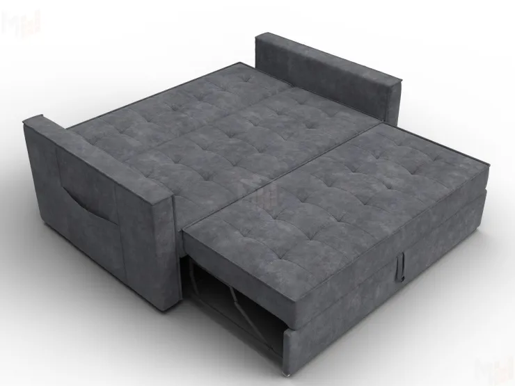 Диван прямой Лига-104 (140) ( BRUT 16 темно-серый )