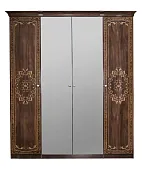 Шкаф Патрисия 4-дверный (1+2+1) с зеркалом караваджо глянец