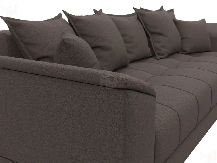 Диван прямой НордСтар НПБ ( Амур 05 коричневый )