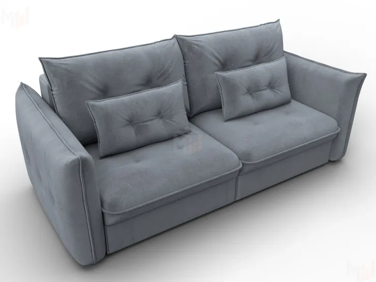 Диван прямой Лига-100 НПБ ( TOWER 10 серый )