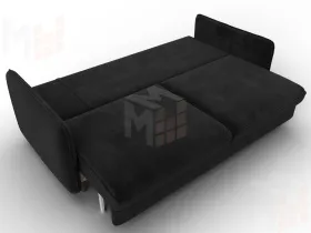 Диван прямой Лига-064 НПБ ( SEVEN 35 черный )