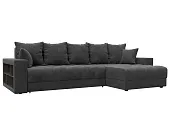 Диван угловой с декором и полкой Лига-050 НПБ