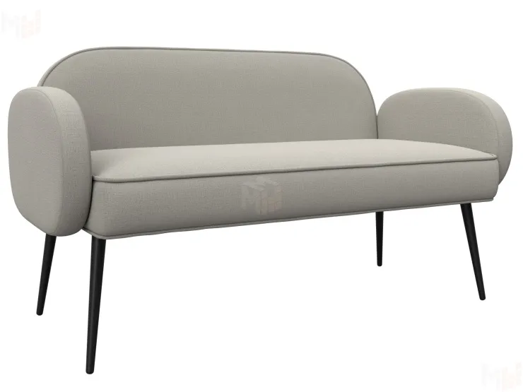 Диван прямой Лига-086 ( Амур 02 бежевый )