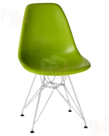 Стул обеденный DOBRIN DSR (ножки хром, цвет салатовый (G-08))
