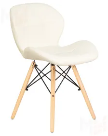 Стул обеденный DOBRIN BUTTERFLY (ножки светлый бук, цвет сиденья кремовый)