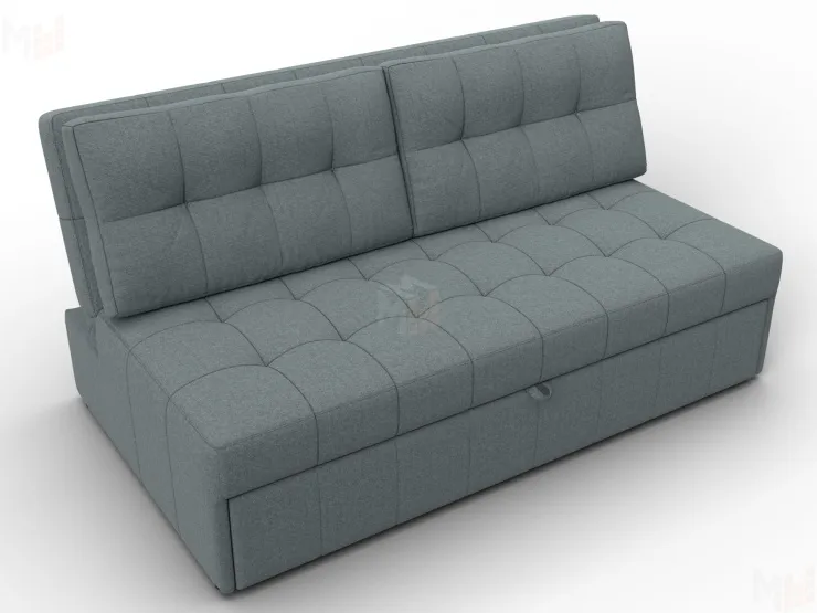 Диван прямой Лига-107 (160) ( Амур 07 серый )