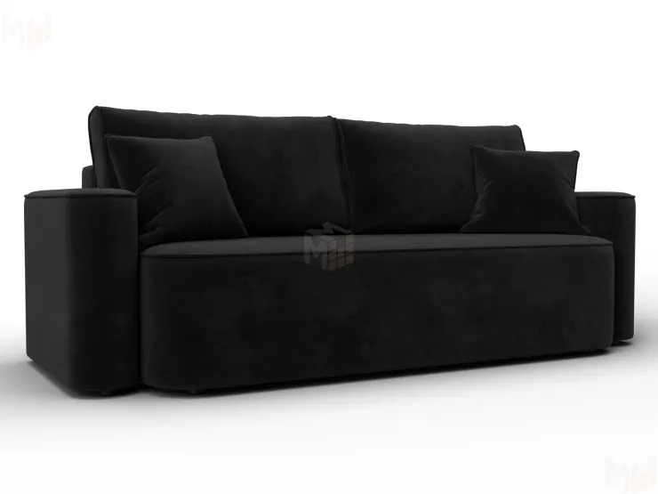 Диван прямой Лига-118 НПБ ( SEVEN 35 черный )