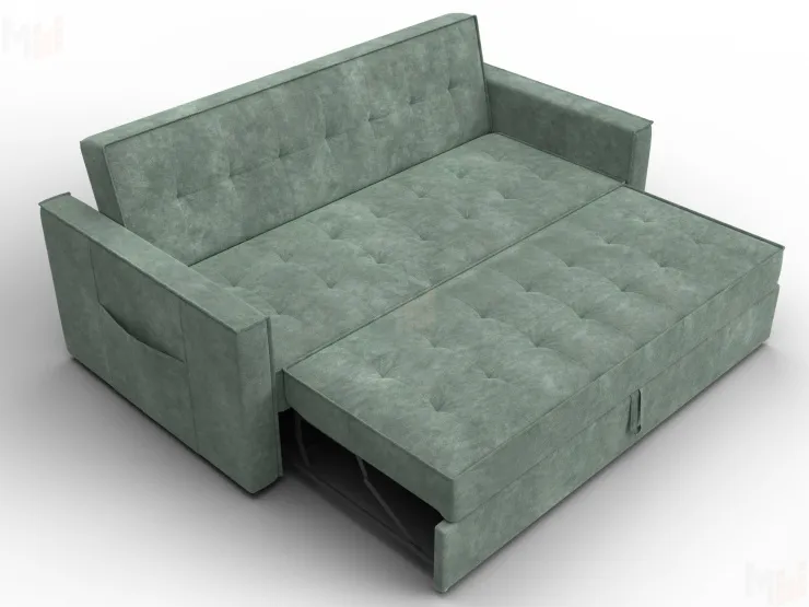 Диван прямой Лига-104 (160) ( BRUT 08 зеленый )