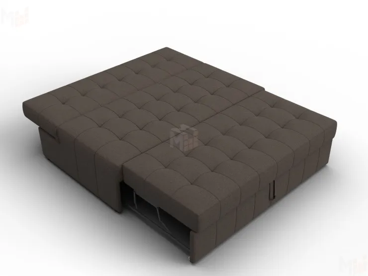 Диван прямой Лига-107 (140) ( Амур 05 коричневый )