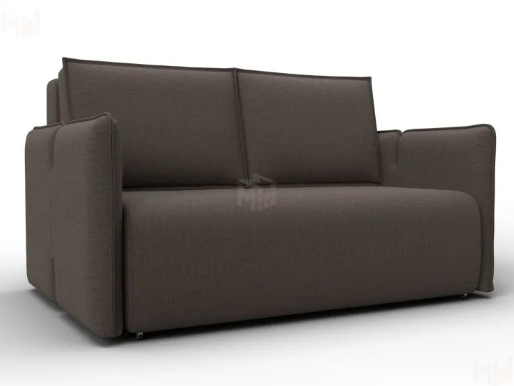 Диван прямой Лига-117 ( Амур 05 коричневый )