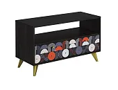 Тумба Фьюжн Арт ТМ-005 камень угольный/Vinil