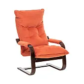 Кресло-трансформер Leset Оливер (Орех текстура/V39 оранжевый)