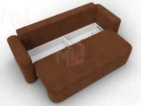 Диван прямой Лига-118 НПБ ( LAIM 14 терракотовый )