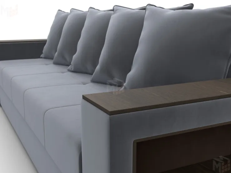 Диван прямой Дубай Лайт ( Серый )