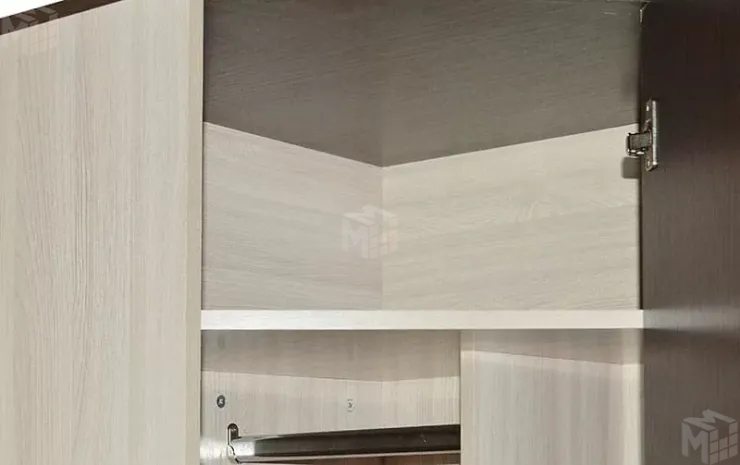 Шкаф угловой Ольга 9.1 Ясень Шимо Светлый/Венге