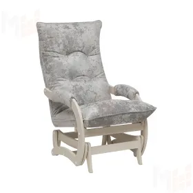 Кресло-маятник Leset Луно (Слоновая кость/Crash LUX 13 (серый))