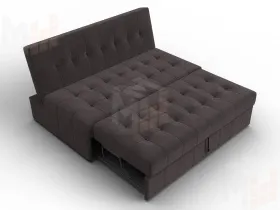 Диван прямой Лига-107 (140) ( SEVEN 727 коричневый )