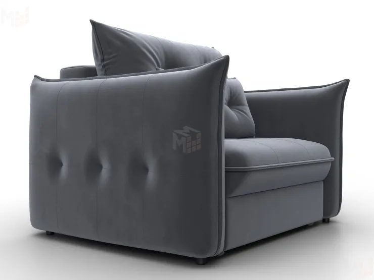 Кресло Лига-100 НПБ ( SEVEN 17 серый )