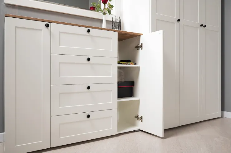 Комод Остин 16.221 белый шагрень