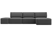 Диван угловой модульный с пуфом Лига-060 НПБ Лонг угол универсальный