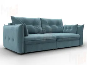 Диван прямой Лига-100 НПБ ( SEVEN 113 бирюзовый )