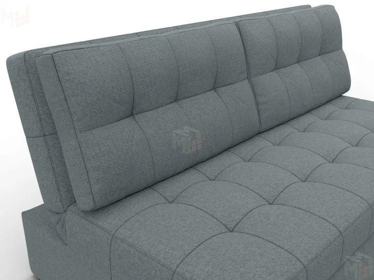 Диван прямой Лига-107 (160) ( Амур 07 серый )