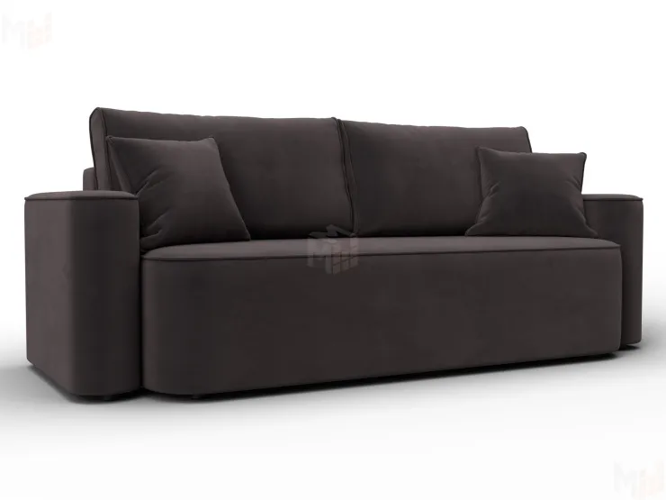 Диван прямой Лига-118 НПБ ( SEVEN 727 коричневый )