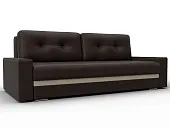 Диван прямой с декором Лига-096 НПБ ( Коричневый;Бежевый )