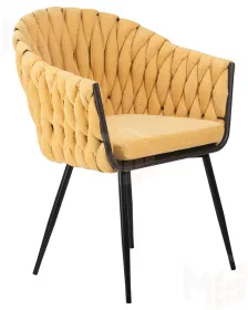 Стул обеденный DOBRIN MATILDA (жёлтая ткань (LAR 275-8))